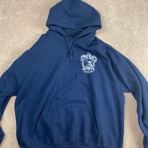 Harry Potter‎ Ravenclaw Hoodie Mens XL Wizarding World Blue Pullover Sweatshirt